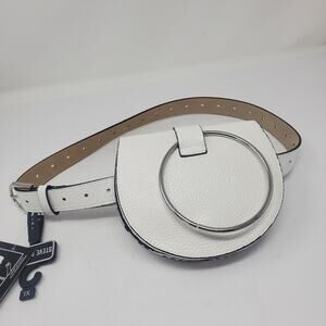 Steve Madden white half moon belt bag New Multiple Sizes M and XL
